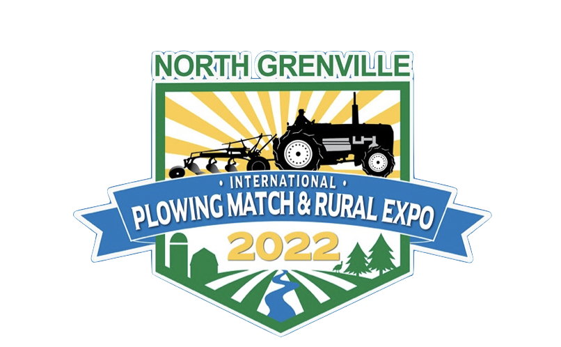 International Plowing Match In North Grenville Logo A tractor on the Horizon in a badge stating North Grenville IPM 2022